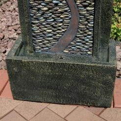 Promo 🥰 Sunnydaze Decor Sunnydaze 39"H Electric Polyresin and Fiberglass Modern Road Column Outdoor Water Fountain with LED Lights ⌛ -Garden Decor Shop unnamed file 6839