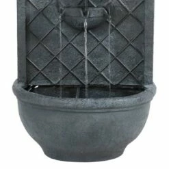 Hot Sale 💯 Sunnydaze Decor Sunnydaze 26"H Solar Polystone Messina Outdoor Wall-Mount Water Fountain, Lead Finish 🛒 -Garden Decor Shop unnamed file 6845