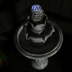 Outlet ❤️ Sunnydaze Decor Sunnydaze Outdoor Solar Powered Ornate Elegance Tiered Water Fountain with Battery Backup and LED Light - 41" - White Finish 🌟 18 Outlet ❤️ Sunnydaze Decor Sunnydaze Outdoor Solar Powered Ornate Elegance Tiered Water Fountain with Battery Backup and LED Light - 41" - White Finish 🌟 -Garden Decor Shop unnamed file 6859