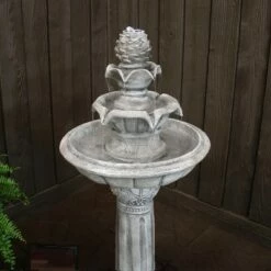 Outlet ❤️ Sunnydaze Decor Sunnydaze Outdoor Solar Powered Ornate Elegance Tiered Water Fountain with Battery Backup and LED Light - 41" - White Finish 🌟 19 Outlet ❤️ Sunnydaze Decor Sunnydaze Outdoor Solar Powered Ornate Elegance Tiered Water Fountain with Battery Backup and LED Light - 41" - White Finish 🌟 -Garden Decor Shop unnamed file 6860