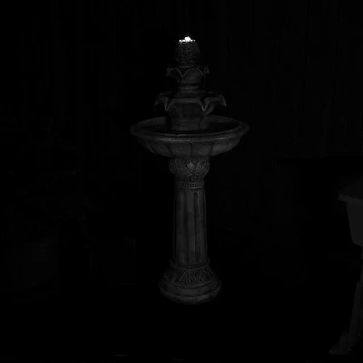 Outlet ❤️ Sunnydaze Decor Sunnydaze Outdoor Solar Powered Ornate Elegance Tiered Water Fountain with Battery Backup and LED Light - 41" - White Finish 🌟 12 Outlet ❤️ Sunnydaze Decor Sunnydaze Outdoor Solar Powered Ornate Elegance Tiered Water Fountain with Battery Backup and LED Light - 41" - White Finish 🌟 - Image 10