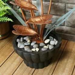 Cheapest ✔️ Sunnydaze Decor Sunnydaze 34"H Electric Copper Flower Petals with 5-Tier Leaves Outdoor Water Fountain 👍 -Garden Decor Shop unnamed file 6878