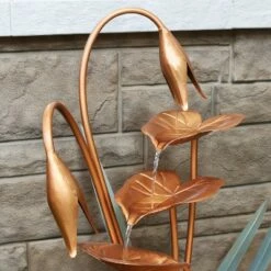 Cheapest ✔️ Sunnydaze Decor Sunnydaze 34"H Electric Copper Flower Petals with 5-Tier Leaves Outdoor Water Fountain 👍 -Garden Decor Shop unnamed file 6880