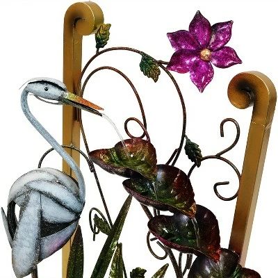 Discount π€© Sunnydaze Decor Sunnydaze 33"H Electric Metal Waterfall Crane Tiered Outdoor Water Fountain π 4 Discount π€© Sunnydaze Decor Sunnydaze 33"H Electric Metal Waterfall Crane Tiered Outdoor Water Fountain π - Image 2