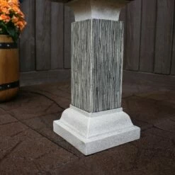 Deals 😀 Sunnydaze Decor Sunnydaze 26"H Electric Resin 2-Tier Outdoor Square Bird Bath Water Fountain with LED Lights 🛒 -Garden Decor Shop unnamed file 6904