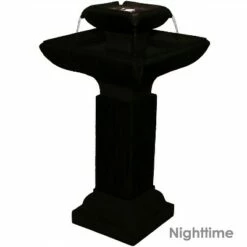 Deals 😀 Sunnydaze Decor Sunnydaze 26"H Electric Resin 2-Tier Outdoor Square Bird Bath Water Fountain with LED Lights 🛒 -Garden Decor Shop unnamed file 6907