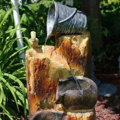 Cheap π Sunnydaze Decor Sunnydaze Outdoor Polyresin Cascading Log and Buckets Solar Powered Water Fountain with Submersible Pump and Solar Panel - 30" π₯° 8 Cheap π Sunnydaze Decor Sunnydaze Outdoor Polyresin Cascading Log and Buckets Solar Powered Water Fountain with Submersible Pump and Solar Panel - 30" π₯° - Image 6