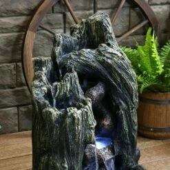 Buy 🎉 Sunnydaze Decor Sunnydaze 28"H Electric Glass Reinforced Concrete Cavern of Mystery Outdoor Water Fountain with LED Light 😉 -Garden Decor Shop unnamed file 6975