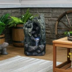 Buy 🎉 Sunnydaze Decor Sunnydaze 28"H Electric Glass Reinforced Concrete Cavern of Mystery Outdoor Water Fountain with LED Light 😉 -Garden Decor Shop unnamed file 6976