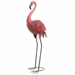 Best reviews of ❤️ Wind & Weather Fancy-Feathered Indoor/Outdoor Metal Looking Back Flamingo 🔔 -Garden Decor Shop unnamed file 702