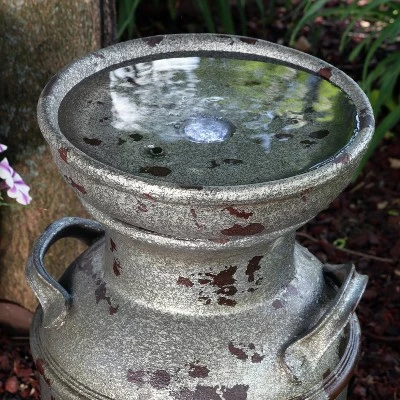 Best Pirce โจ Sunnydaze Decor Sunnydaze 20"H Electric Polystone Farmhouse Vintage Milk Can Birdbath Outdoor Water Fountain with LED Lights ๐ 7 Best Pirce โจ Sunnydaze Decor Sunnydaze 20"H Electric Polystone Farmhouse Vintage Milk Can Birdbath Outdoor Water Fountain with LED Lights ๐ - Image 5