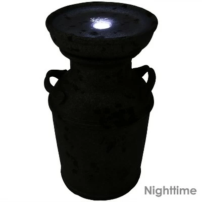 Best Pirce โจ Sunnydaze Decor Sunnydaze 20"H Electric Polystone Farmhouse Vintage Milk Can Birdbath Outdoor Water Fountain with LED Lights ๐ 8 Best Pirce โจ Sunnydaze Decor Sunnydaze 20"H Electric Polystone Farmhouse Vintage Milk Can Birdbath Outdoor Water Fountain with LED Lights ๐ - Image 6