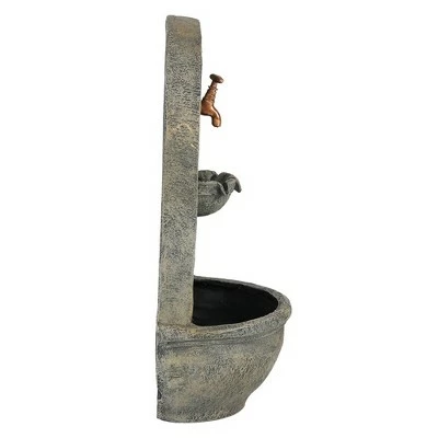 Deals ๐ Sunnydaze Decor Sunnydaze 26"H Electric Polystone Messina Outdoor Wall-Mount Water Fountain, French Limestone Finish ๐ฏ 10 Deals ๐ Sunnydaze Decor Sunnydaze 26"H Electric Polystone Messina Outdoor Wall-Mount Water Fountain, French Limestone Finish ๐ฏ - Image 8