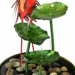 Best Pirce ⭐ Sunnydaze Decor Sunnydaze 24"H Electric Metal Flamingo Whimsy Tiered Outdoor Water Fountain 🔔 -Garden Decor Shop unnamed file 7051