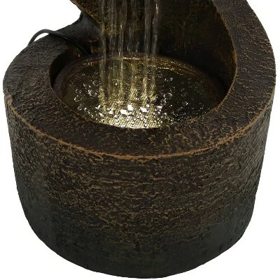 Flash Sale ⌛ Sunnydaze Decor Sunnydaze Indoor Contemporary Decorative Polyresin Winding Showers Tabletop Water Fountain with LED Lights - 13" 🔥 5 Flash Sale ⌛ Sunnydaze Decor Sunnydaze Indoor Contemporary Decorative Polyresin Winding Showers Tabletop Water Fountain with LED Lights - 13" 🔥 - Image 3