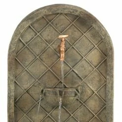 Coupon 🔥 Sunnydaze Decor Sunnydaze 26"H Solar Polystone Messina Outdoor Wall-Mount Water Fountain, Florentine Stone Finish ❤️ -Garden Decor Shop unnamed file 7069
