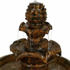 Budget 😉 Sunnydaze Decor Sunnydaze Outdoor Solar Powered Ornate Elegance Tiered Water Fountain with Battery Backup and LED Light - 41" - Rustic Finish 👏 -Garden Decor Shop unnamed file 7079