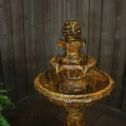 Budget 😉 Sunnydaze Decor Sunnydaze Outdoor Solar Powered Ornate Elegance Tiered Water Fountain with Battery Backup and LED Light - 41" - Rustic Finish 👏 -Garden Decor Shop unnamed file 7083