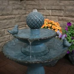 Best Sale 👏 Sunnydaze Decor Sunnydaze 27"H Electric Green Ceramic 2-Tier Resting Birds Outdoor Water Fountain 😍 -Garden Decor Shop unnamed file 7106