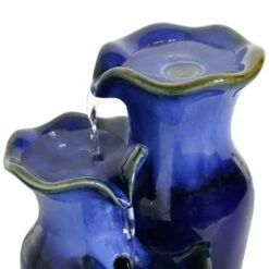 Flash Sale 💯 Sunnydaze Decor Sunnydaze Indoor Decorative Smooth Ceramic Glazed Pitchers Desktop Tabletop Water Fountain - 11" - Blue 🤩 -Garden Decor Shop unnamed file 7109