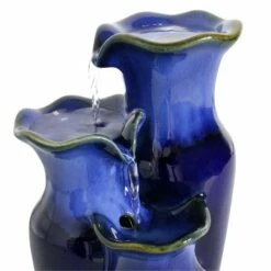 Flash Sale 💯 Sunnydaze Decor Sunnydaze Indoor Decorative Smooth Ceramic Glazed Pitchers Desktop Tabletop Water Fountain - 11" - Blue 🤩 -Garden Decor Shop unnamed file 7110