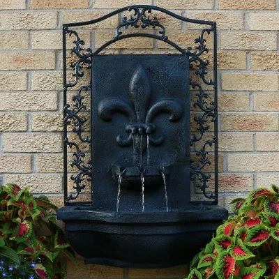Coupon ๐ Sunnydaze Decor Sunnydaze 33"H Electric Polystone French Lily Design Outdoor Wall-Mount Water Fountain, Lead Finish โ 3 Coupon ๐ Sunnydaze Decor Sunnydaze 33"H Electric Polystone French Lily Design Outdoor Wall-Mount Water Fountain, Lead Finish โ