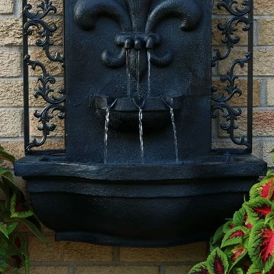 Coupon ๐ Sunnydaze Decor Sunnydaze 33"H Electric Polystone French Lily Design Outdoor Wall-Mount Water Fountain, Lead Finish โ 6 Coupon ๐ Sunnydaze Decor Sunnydaze 33"H Electric Polystone French Lily Design Outdoor Wall-Mount Water Fountain, Lead Finish โ - Image 4