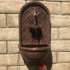 Best reviews of ⭐ Sunnydaze Decor Sunnydaze 27"H Electric Polystone Seaside Outdoor Wall-Mount Water Fountain, Iron Finish 😀 -Garden Decor Shop unnamed file 7137