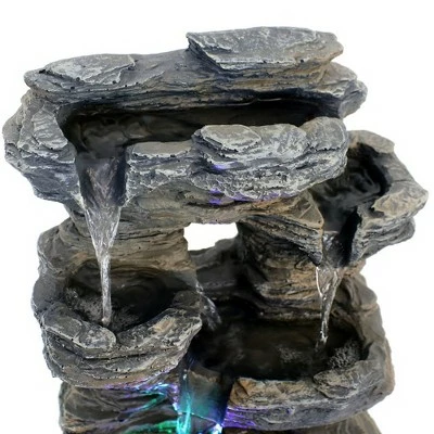 Cheap π€© Sunnydaze Decor Sunnydaze Indoor Decorative Five Stream Rock Cavern Tabletop Water Fountain with Multi-Colored LED Lights - 13" 𧨠5 Cheap π€© Sunnydaze Decor Sunnydaze Indoor Decorative Five Stream Rock Cavern Tabletop Water Fountain with Multi-Colored LED Lights - 13" 𧨠- Image 3
