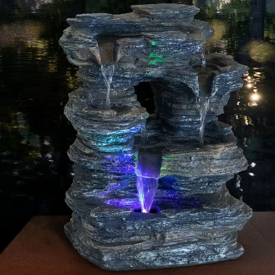Cheap π€© Sunnydaze Decor Sunnydaze Indoor Decorative Five Stream Rock Cavern Tabletop Water Fountain with Multi-Colored LED Lights - 13" 𧨠12 Cheap π€© Sunnydaze Decor Sunnydaze Indoor Decorative Five Stream Rock Cavern Tabletop Water Fountain with Multi-Colored LED Lights - 13" 𧨠- Image 10