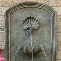 Discount 😉 Sunnydaze Decor Sunnydaze 27"H Electric Polystone Seaside Outdoor Wall-Mount Water Fountain, Florentine Stone Finish 🥰 -Garden Decor Shop unnamed file 7166