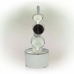 Cheap 🌟 Alpine Corporation Alpine 33" Rustic Metal Pails Fountain Cream White ✔️ -Garden Decor Shop unnamed file 7180