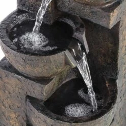 Budget 🧨 Alpine Corporation 24" Three Tier Stone Bowl Tabletop Fountain - Light Green ⭐ -Garden Decor Shop unnamed file 7201