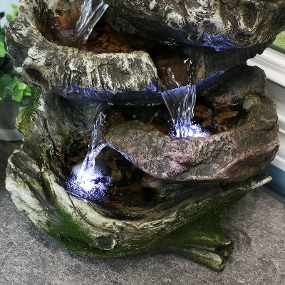 Promo ❤️ Sunnydaze Decor Sunnydaze Indoor Decorative Calming 5-Step Rock Falls Waterfall Tabletop Water Fountain with LED Lights - 14" ❤️ 7 Promo ❤️ Sunnydaze Decor Sunnydaze Indoor Decorative Calming 5-Step Rock Falls Waterfall Tabletop Water Fountain with LED Lights - 14" ❤️ - Image 5