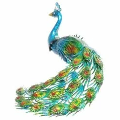Discount 🥰 24" Metal Standing Peacock Statuary - Exhart 🤩 -Garden Decor Shop unnamed file 721