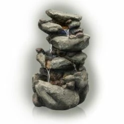 Brand new ❤️ Rainforest Rock Fountain With LED Light - Alpine Corporation 🛒 -Garden Decor Shop unnamed file 7216