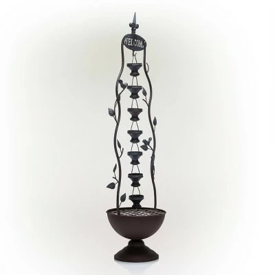 Wholesale β Alpine Corporation 41" Metal Seven Hanging Cup Tier Layered Floor Fountain Bronze π₯ 5 Wholesale β Alpine Corporation 41" Metal Seven Hanging Cup Tier Layered Floor Fountain Bronze π₯ - Image 3