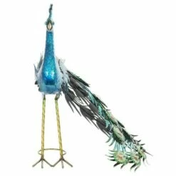 Discount 🥰 24" Metal Standing Peacock Statuary - Exhart 🤩 -Garden Decor Shop unnamed file 723