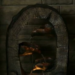 Outlet 🔥 Sunnydaze Decor Sunnydaze 26"H Electric Polyresin Log Archway Outdoor Water Fountain with LED Light ⌛ -Garden Decor Shop unnamed file 7252