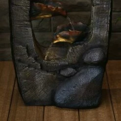 Outlet 🔥 Sunnydaze Decor Sunnydaze 26"H Electric Polyresin Log Archway Outdoor Water Fountain with LED Light ⌛ -Garden Decor Shop unnamed file 7253