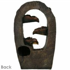 Outlet 🔥 Sunnydaze Decor Sunnydaze 26"H Electric Polyresin Log Archway Outdoor Water Fountain with LED Light ⌛ -Garden Decor Shop unnamed file 7257