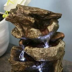 Top 10 💯 Sunnydaze Decor Sunnydaze Indoor Home Decorative Tiered Rock and Log Waterfall Tabletop Water Fountain with LED Lights - 10" 🥰 -Garden Decor Shop unnamed file 7277