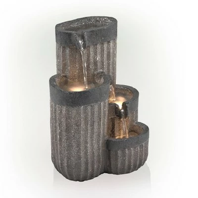 Deals π€© Alpine Corporation Alpine 14" Cascading Pillar Tabletop Fountain with LED Lights Gray π 6 Deals π€© Alpine Corporation Alpine 14" Cascading Pillar Tabletop Fountain with LED Lights Gray π - Image 4