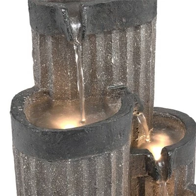 Deals π€© Alpine Corporation Alpine 14" Cascading Pillar Tabletop Fountain with LED Lights Gray π 7 Deals π€© Alpine Corporation Alpine 14" Cascading Pillar Tabletop Fountain with LED Lights Gray π - Image 5