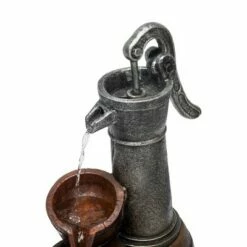 Best deal 🔔 24" Vintage Barrel Water Pump With Buckets Fountain - Alpine Corporation 💯 -Garden Decor Shop unnamed file 7303
