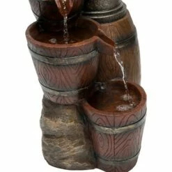 Best deal 🔔 24" Vintage Barrel Water Pump With Buckets Fountain - Alpine Corporation 💯 -Garden Decor Shop unnamed file 7304