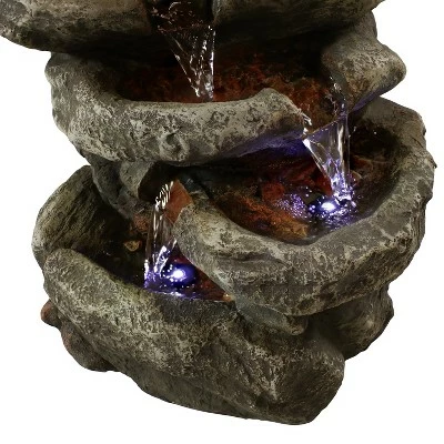 Cheapest π Sunnydaze Decor Sunnydaze Indoor Home Office Relaxing 6-Tiered Stone Falls Tabletop Water Fountain with LED Lights - 15" π 5 Cheapest π Sunnydaze Decor Sunnydaze Indoor Home Office Relaxing 6-Tiered Stone Falls Tabletop Water Fountain with LED Lights - 15" π - Image 3