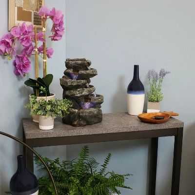 Cheapest π Sunnydaze Decor Sunnydaze Indoor Home Office Relaxing 6-Tiered Stone Falls Tabletop Water Fountain with LED Lights - 15" π 12 Cheapest π Sunnydaze Decor Sunnydaze Indoor Home Office Relaxing 6-Tiered Stone Falls Tabletop Water Fountain with LED Lights - 15" π - Image 10