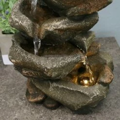 New 🔥 Sunnydaze Decor Sunnydaze Indoor Office Entryway Tabletop Serene Rocky Falls Water Fountain Feature with LED Light - 10" 🔥 -Garden Decor Shop unnamed file 7321