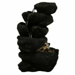 New 🔥 Sunnydaze Decor Sunnydaze Indoor Office Entryway Tabletop Serene Rocky Falls Water Fountain Feature with LED Light - 10" 🔥 -Garden Decor Shop unnamed file 7329